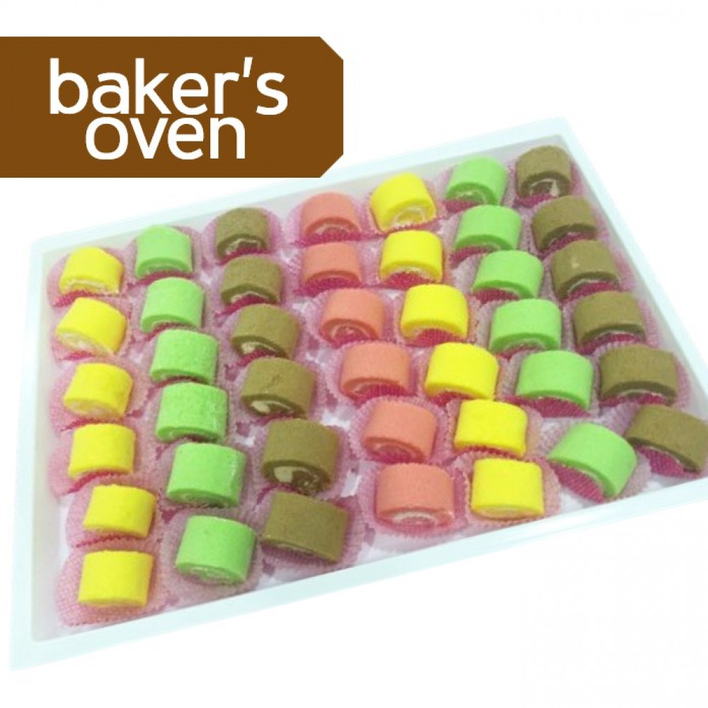 [Baker's Oven] Swiss Roll Platter (42-pcs)